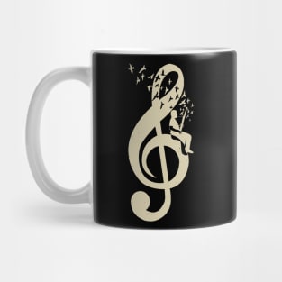 Treble Clef -  Music Bassoon - Vintage Mug